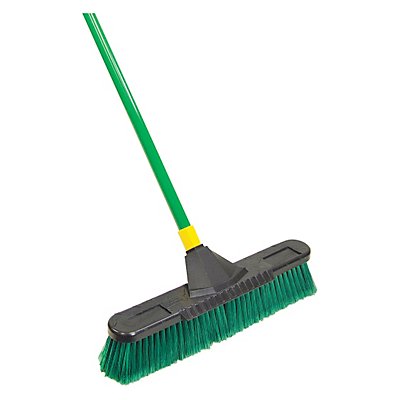 TOUGH GUY Broom w/Handle Poly Fibers 18 Block - Argent Products